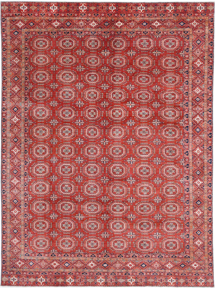 Hand Knotted Nomadic Caucasian Humna Wool Rug 10' 0" x 13' 5" - No. AT22143