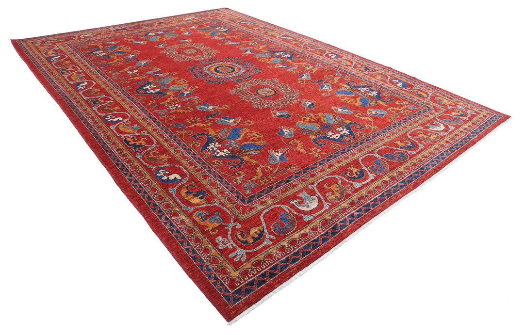 Hand Knotted Nomadic Caucasian Humna Wool Rug 10' 0" x 14' 0" - No. AT19955