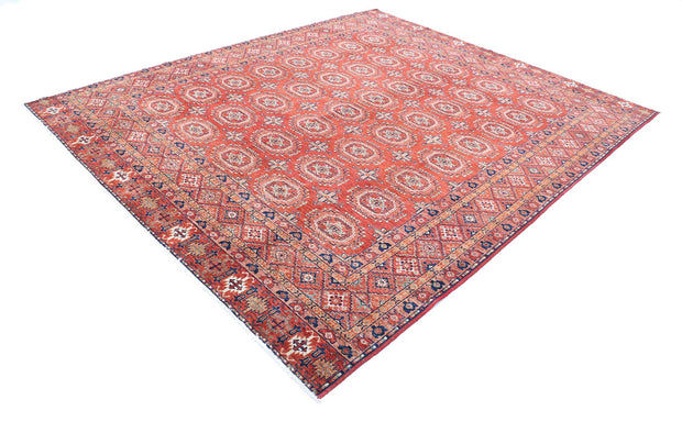 Hand Knotted Nomadic Caucasian Humna Wool Rug 8' 2" x 9' 8" - No. AT36423