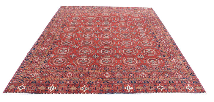 Hand Knotted Nomadic Caucasian Humna Wool Rug 8' 2" x 9' 8" - No. AT36423