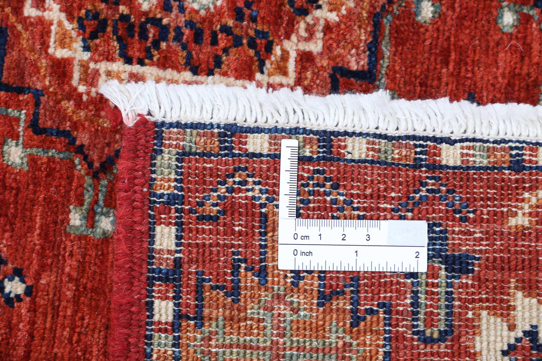 Hand Knotted Nomadic Caucasian Humna Wool Rug 8' 2" x 9' 8" - No. AT36423