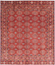 Hand Knotted Nomadic Caucasian Humna Wool Rug 8' 2" x 9' 8" - No. AT36423