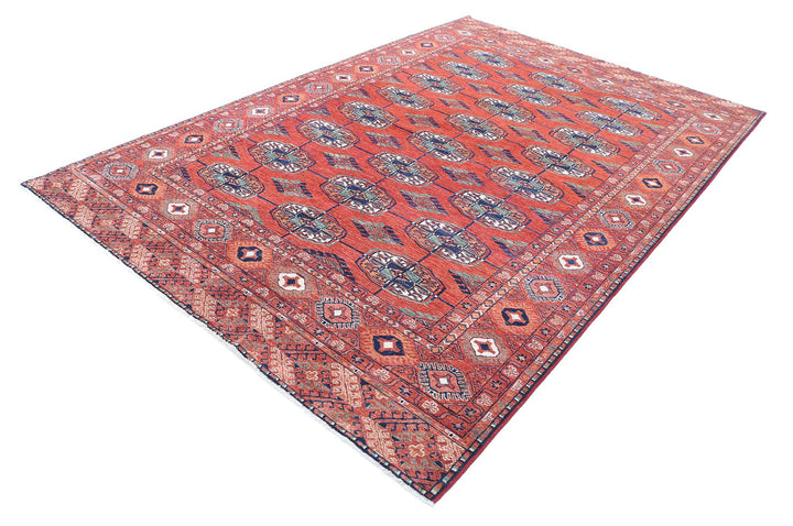 Hand Knotted Nomadic Caucasian Humna Wool Rug 6' 5" x 9' 8" - No. AT42166