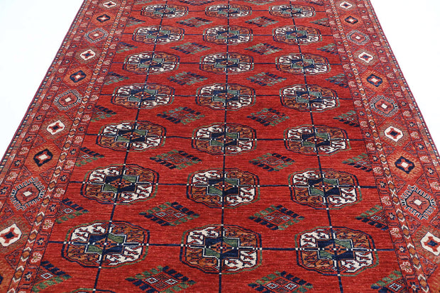 Hand Knotted Nomadic Caucasian Humna Wool Rug 6' 5" x 9' 8" - No. AT42166