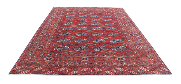 Hand Knotted Nomadic Caucasian Humna Wool Rug 8' 3" x 11' 4" - No. AT31153