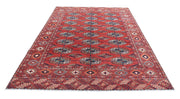 Hand Knotted Nomadic Caucasian Humna Wool Rug 6' 8" x 9' 8" - No. AT28727