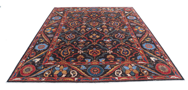 Hand Knotted Nomadic Caucasian Humna Wool Rug 8' 2" x 9' 9" - No. AT70789