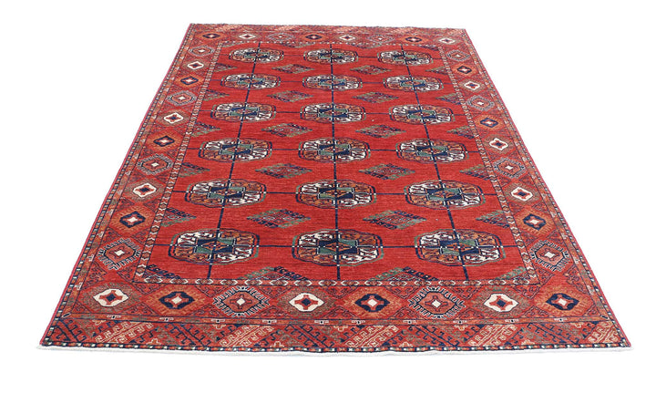 Hand Knotted Nomadic Caucasian Humna Wool Rug 5' 6" x 7' 11" - No. AT55994