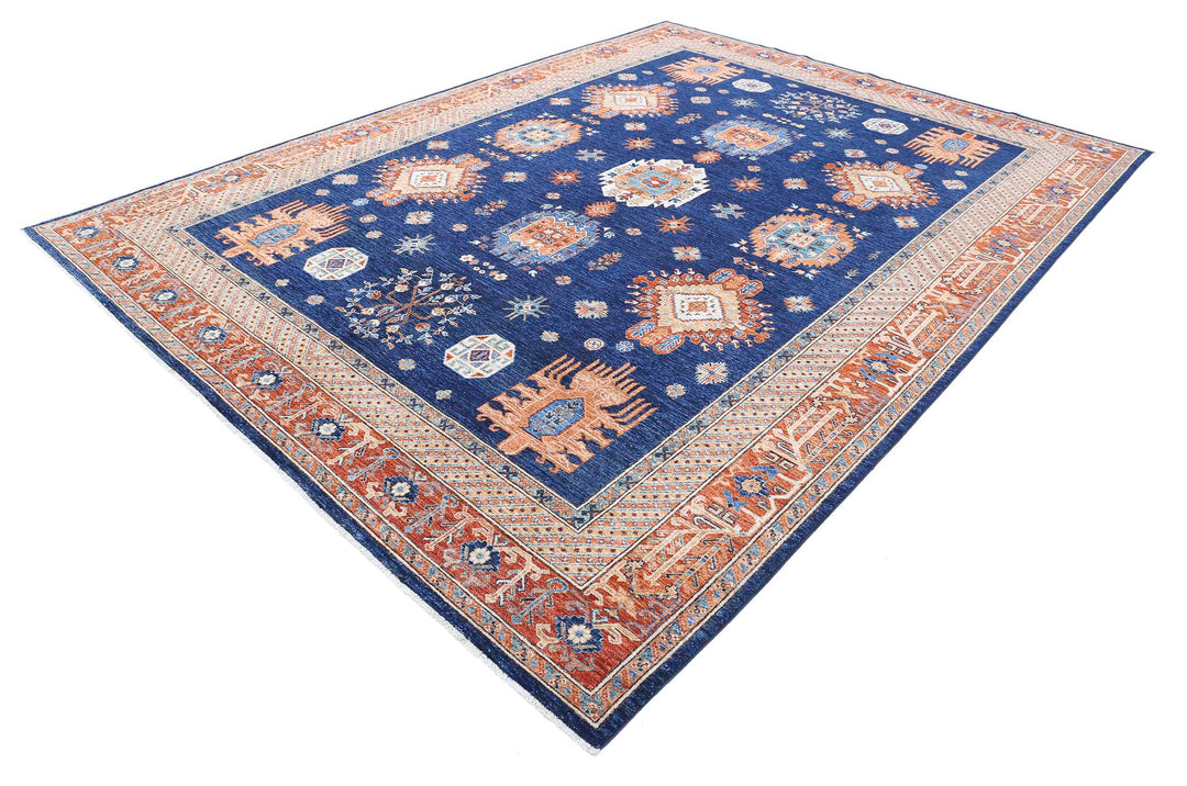Hand Knotted Nomadic Caucasian Humna Wool Rug 8' 10" x 11' 10" - No. AT88771