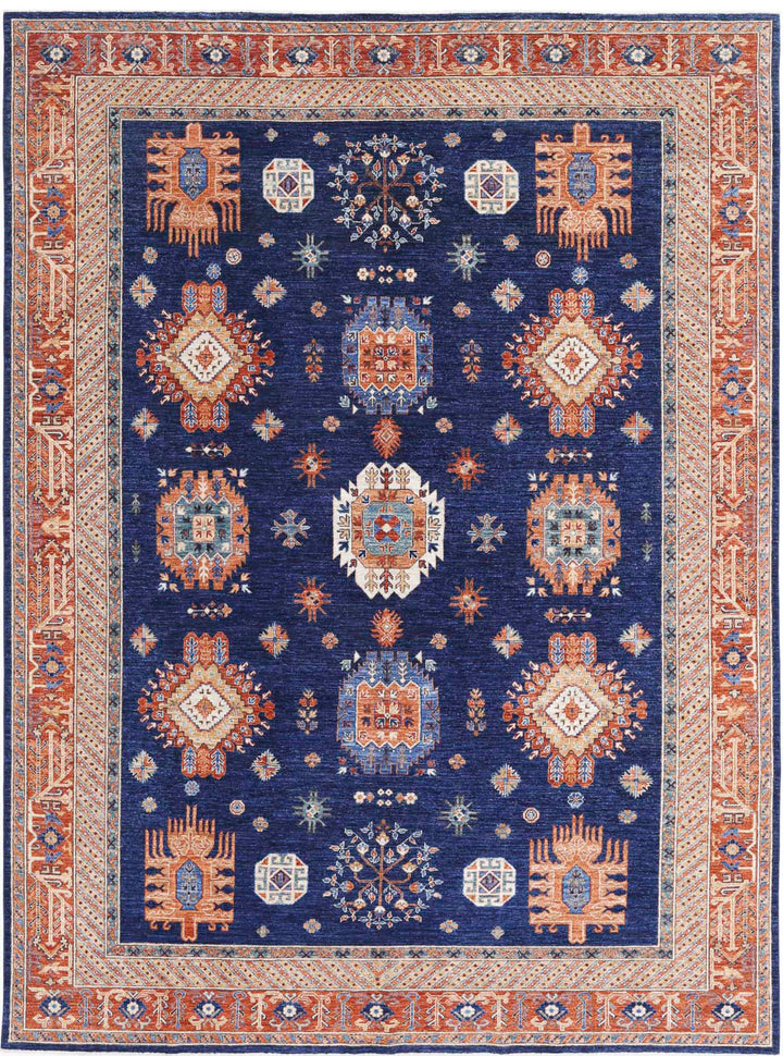 Hand Knotted Nomadic Caucasian Humna Wool Rug 8' 10" x 11' 10" - No. AT88771