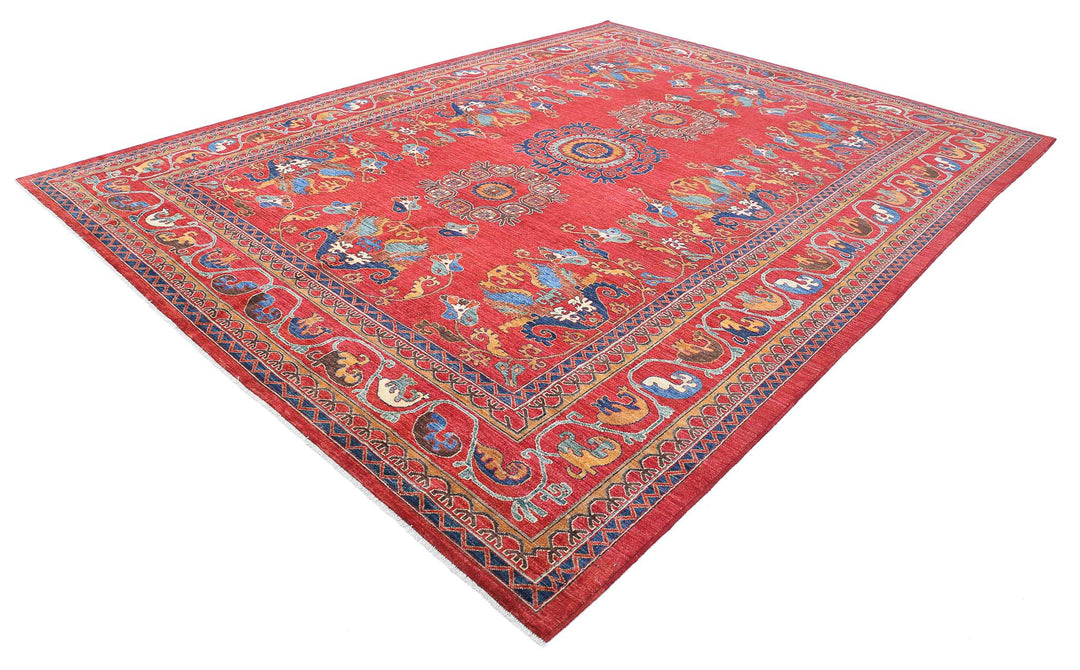 Hand Knotted Nomadic Caucasian Humna Wool Rug 10' 3" x 13' 10" - No. AT23935