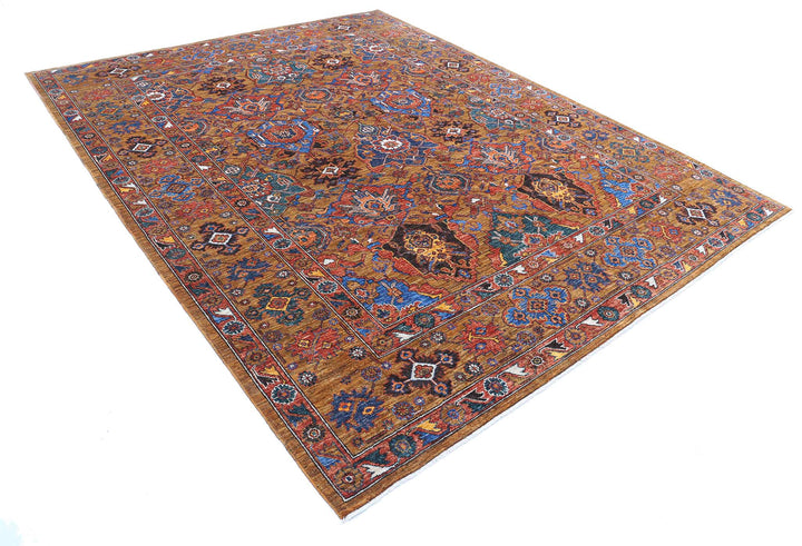 Hand Knotted Nomadic Caucasian Humna Wool Rug 8' 1" x 10' 2" - No. AT79265