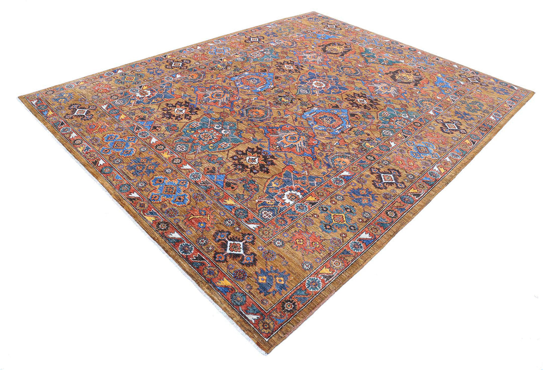 Hand Knotted Nomadic Caucasian Humna Wool Rug 8' 1" x 10' 2" - No. AT79265