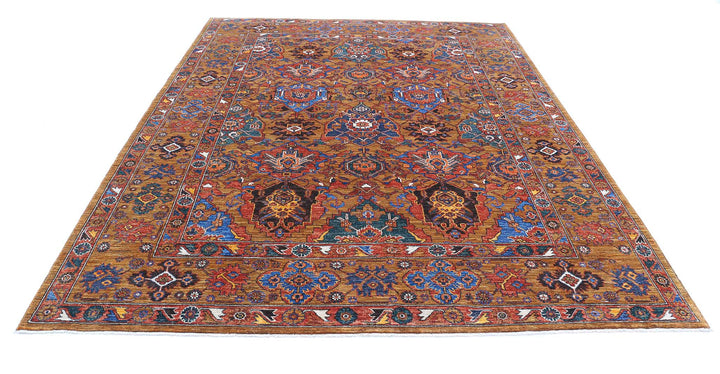 Hand Knotted Nomadic Caucasian Humna Wool Rug 8' 1" x 10' 2" - No. AT79265