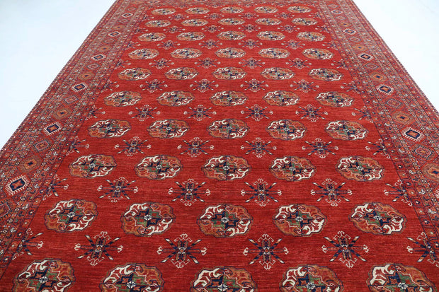 Hand Knotted Nomadic Caucasian Humna Wool Rug 9' 10" x 14' 3" - No. AT72314