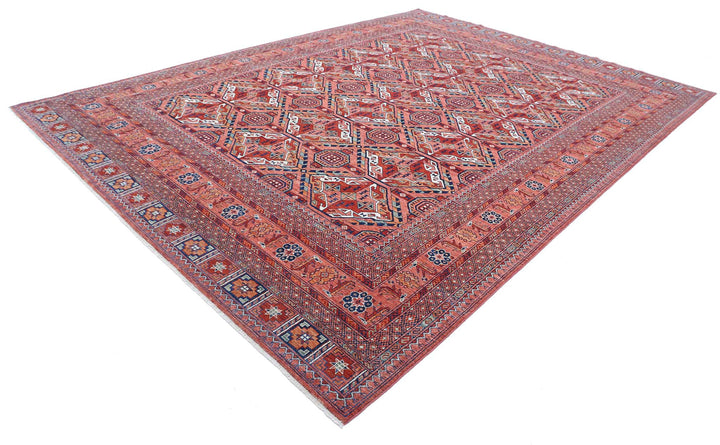 Hand Knotted Nomadic Caucasian Humna Wool Rug 10' 1" x 13' 8" - No. AT89716