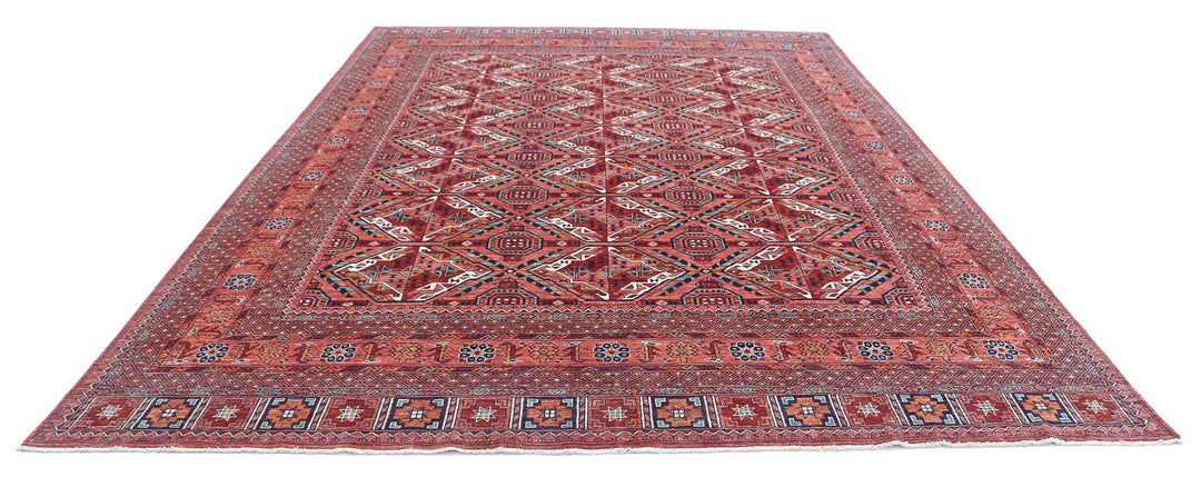 Hand Knotted Nomadic Caucasian Humna Wool Rug 10' 1" x 13' 8" - No. AT89716