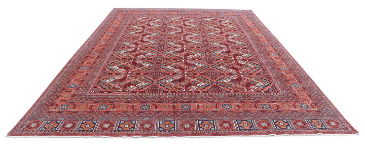 Hand Knotted Nomadic Caucasian Humna Wool Rug 10' 1" x 13' 8" - No. AT89716