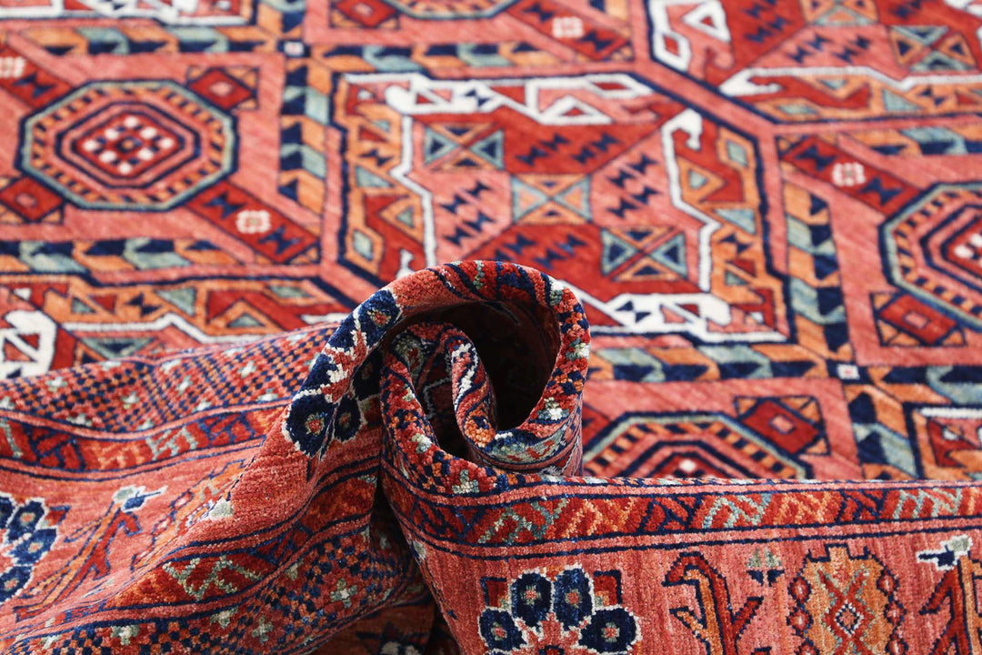 Hand Knotted Nomadic Caucasian Humna Wool Rug 10' 1" x 13' 8" - No. AT89716