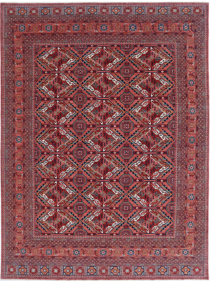 Hand Knotted Nomadic Caucasian Humna Wool Rug 10' 1" x 13' 8" - No. AT89716