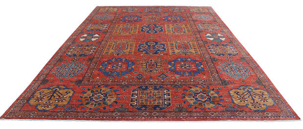 Hand Knotted Nomadic Caucasian Humna Wool Rug 10' 3" x 14' 4" - No. AT50713