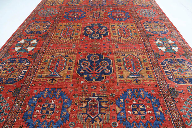 Hand Knotted Nomadic Caucasian Humna Wool Rug 10' 3" x 14' 4" - No. AT50713