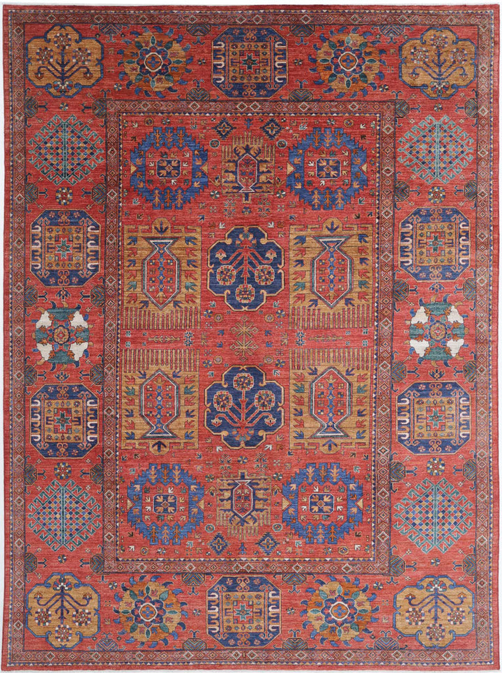 Hand Knotted Nomadic Caucasian Humna Wool Rug 10' 3" x 14' 4" - No. AT50713
