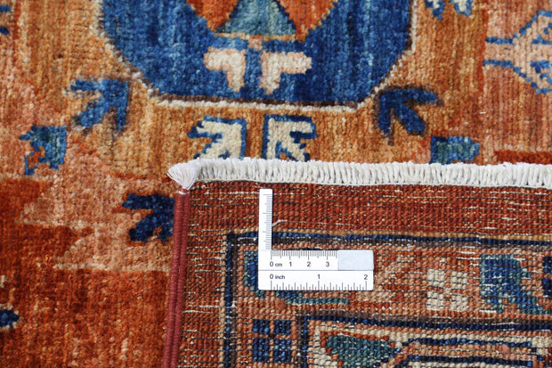 Hand Knotted Nomadic Caucasian Humna Wool Rug 9' 0" x 11' 9" - No. AT44588