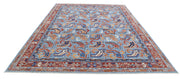 Hand Knotted Nomadic Caucasian Humna Wool Rug 8' 10" x 11' 10" - No. AT50703