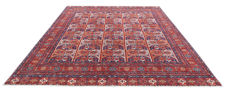 Hand Knotted Nomadic Caucasian Humna Wool Rug 8' 11" x 11' 7" - No. AT12625