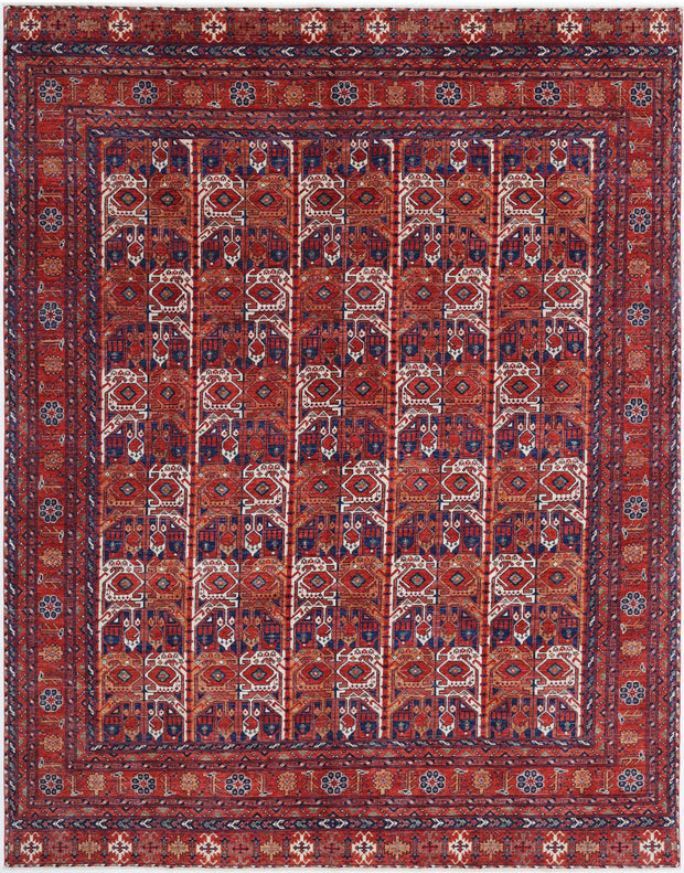 Hand Knotted Nomadic Caucasian Humna Wool Rug 8' 11" x 11' 7" - No. AT12625