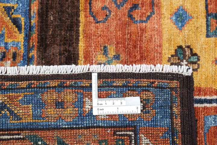 Hand Knotted Nomadic Caucasian Humna Wool Rug 9' 10" x 12' 1" - No. AT15254