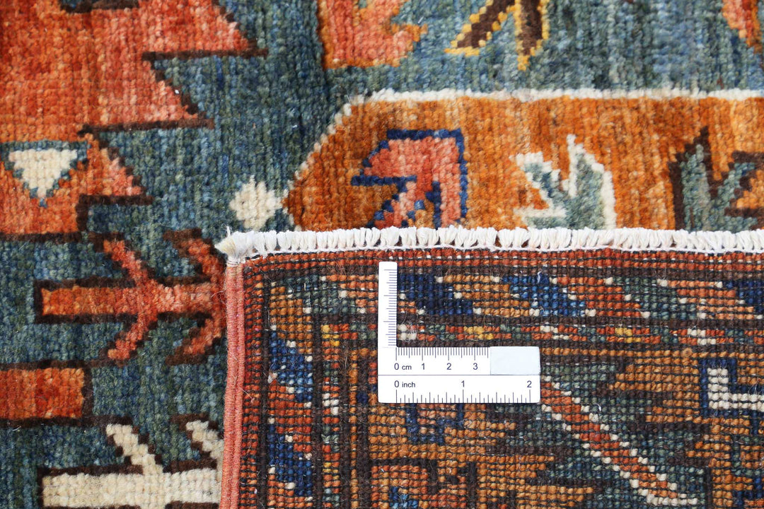 Hand Knotted Nomadic Caucasian Humna Wool Rug 8' 5" x 9' 10" - No. AT70968