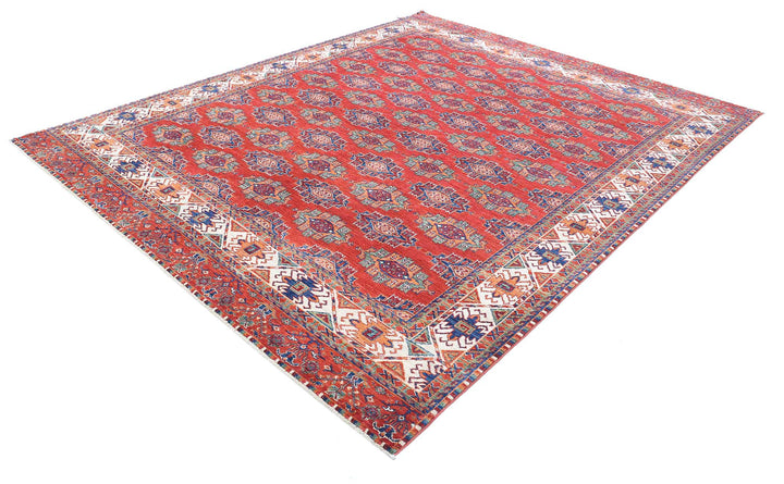 Hand Knotted Nomadic Caucasian Humna Wool Rug 8' 1" x 9' 9" - No. AT47261