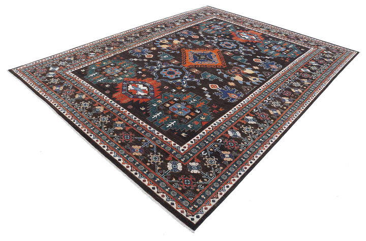 Hand Knotted Nomadic Caucasian Humna Wool Rug 8' 3" x 10' 9" - No. AT82260