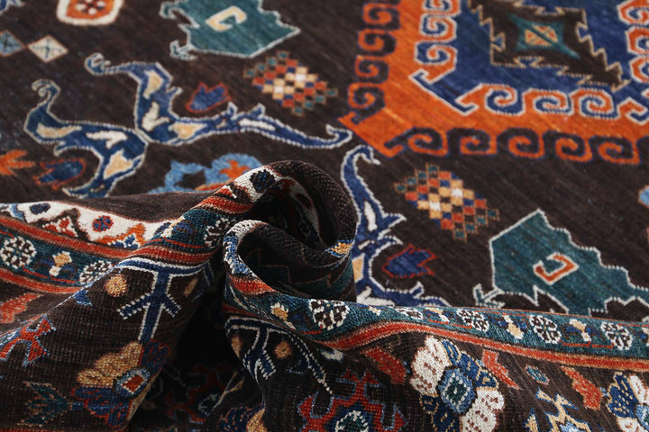 Hand Knotted Nomadic Caucasian Humna Wool Rug 8' 3" x 10' 9" - No. AT82260