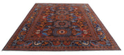 Hand Knotted Nomadic Caucasian Humna Wool Rug 8' 1" x 9' 9" - No. AT74288