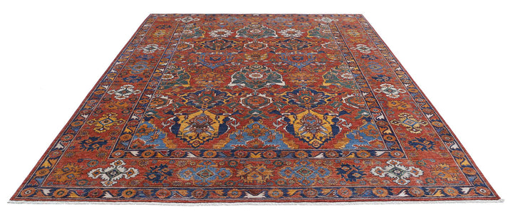 Hand Knotted Nomadic Caucasian Humna Wool Rug 8' 6" x 10' 10" - No. AT83942