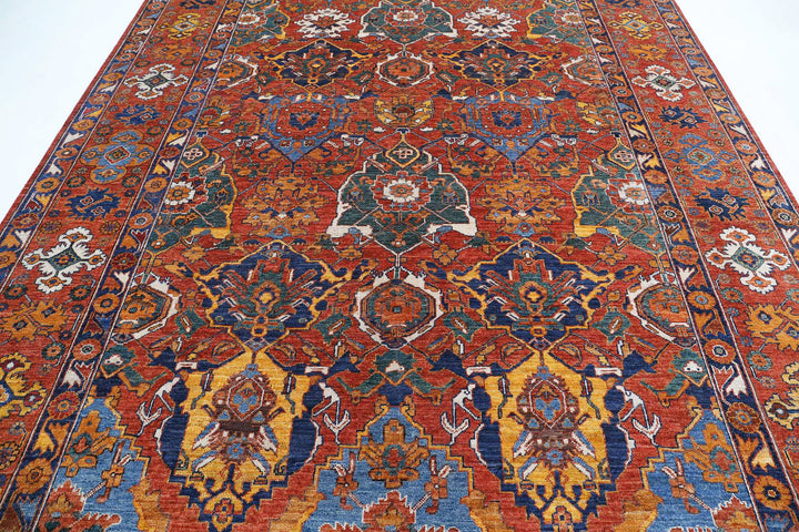 Hand Knotted Nomadic Caucasian Humna Wool Rug 8' 6" x 10' 10" - No. AT83942
