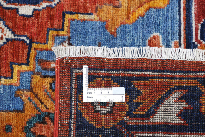 Hand Knotted Nomadic Caucasian Humna Wool Rug 8' 6" x 10' 10" - No. AT83942