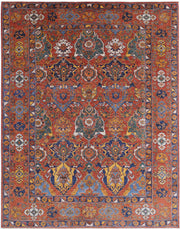 Hand Knotted Nomadic Caucasian Humna Wool Rug 8' 6" x 10' 10" - No. AT83942