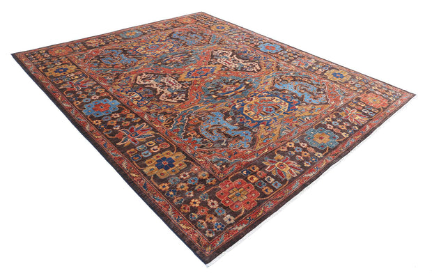 Hand Knotted Nomadic Caucasian Humna Wool Rug 8' 1" x 9' 8" - No. AT88883