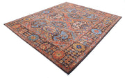 Hand Knotted Nomadic Caucasian Humna Wool Rug 8' 1" x 9' 8" - No. AT88883