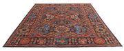 Hand Knotted Nomadic Caucasian Humna Wool Rug 8' 1" x 9' 8" - No. AT88883