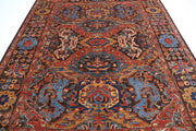 Hand Knotted Nomadic Caucasian Humna Wool Rug 8' 1" x 9' 8" - No. AT88883