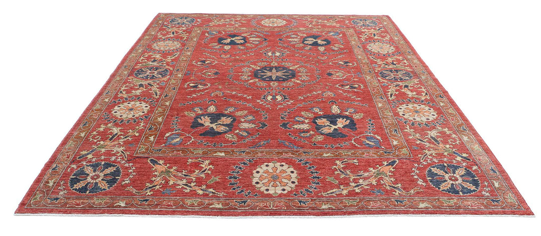 Hand Knotted Nomadic Caucasian Humna Wool Rug 8' 4" x 10' 2" - No. AT76577