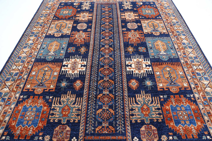 Hand Knotted Nomadic Caucasian Humna Wool Rug 8' 1" x 10' 0" - No. AT96378