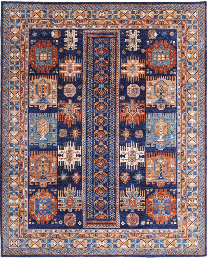 Hand Knotted Nomadic Caucasian Humna Wool Rug 8' 1" x 10' 0" - No. AT96378