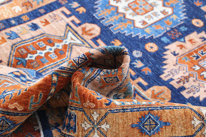 Hand Knotted Nomadic Caucasian Humna Wool Rug 8' 0" x 9' 9" - No. AT22733