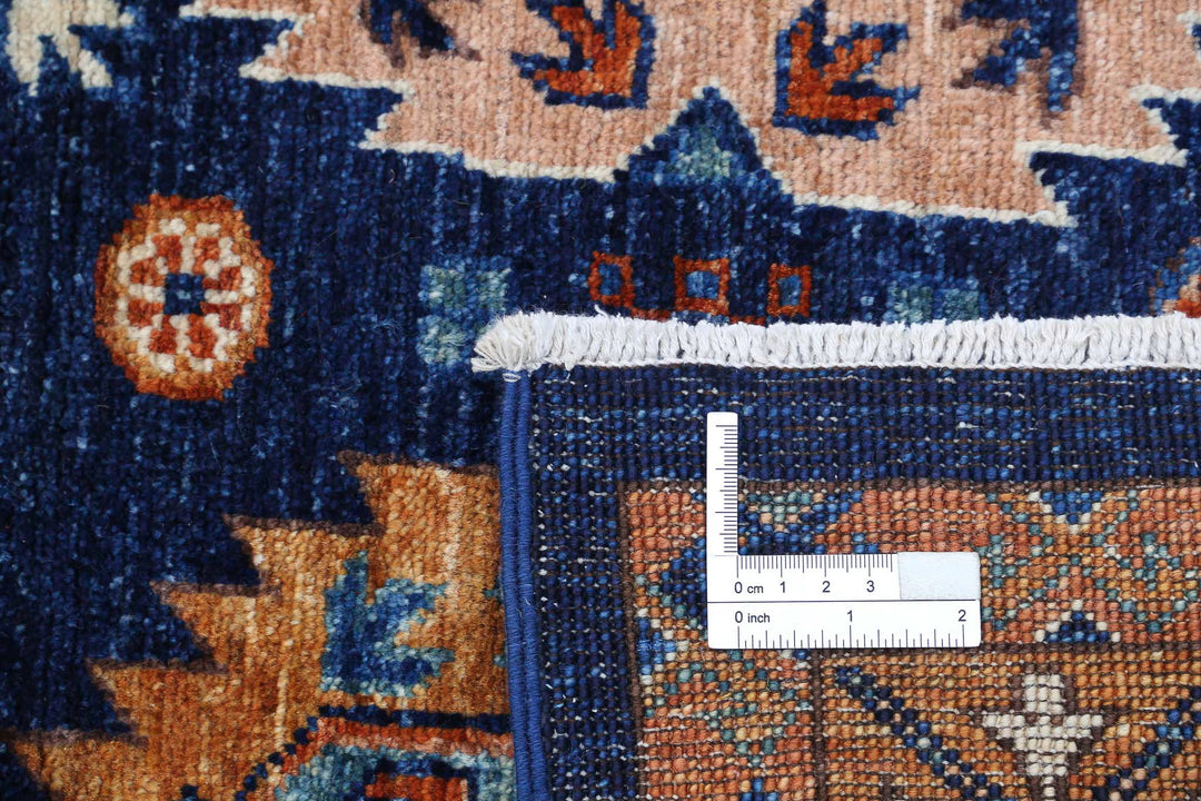 Hand Knotted Nomadic Caucasian Humna Wool Rug 8' 0" x 9' 9" - No. AT22733